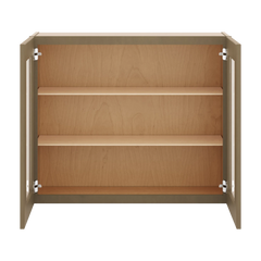 J&K Hazel H8 Wall Glass Cabinet - 36" W x 30" H (No Glass Insert)