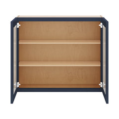J&K Naval B7 Wall Glass Cabinet - 36" W x 30" H (No Glass Insert)