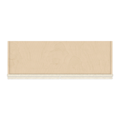 J&K Pearl Glazed H9 Wall Glass Cabinet - 36" W x 30" H (No Glass Insert)