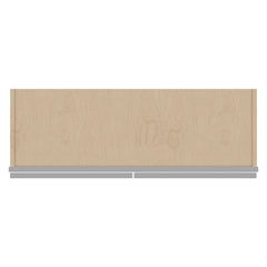 J&K Castle Grey S5 Wall Glass Cabinet - 36" W x 30" H (No Glass Insert)