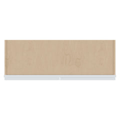 J&K White Shaker S8 Wall Glass Cabinet - 36" W x 30" H (No Glass Insert)