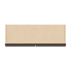 J&K Espresso K8 Wall Glass Cabinet - 36" W x 30" H (No Glass Insert)