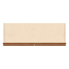 J&K Mocha Glazed K10 Wall Glass Cabinet - 36" W x 30" H (No Glass Insert)