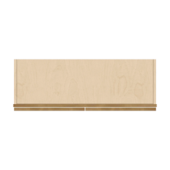 J&K Butterscotch B8 Wall Glass Cabinet - 36" W x 30" H (No Glass Insert)