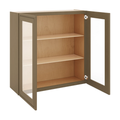 J&K Hazel H8 Wall Glass Cabinet - 36" W x 36" H (No Glass Insert)