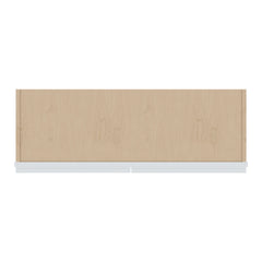 J&K White Shaker S8 Wall Glass Cabinet - 36" W x 36" H (No Glass Insert)