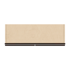 J&K Espresso K8 Wall Glass Cabinet - 36" W x 36" H (No Glass Insert)