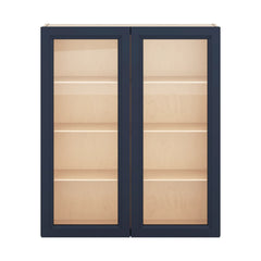 J&K Naval B7 Wall Glass Cabinet - 36" W x 42" H (No Glass Insert)