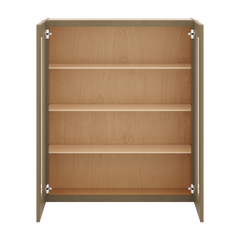 J&K Hazel H8 Wall Glass Cabinet - 36" W x 42" H (No Glass Insert)