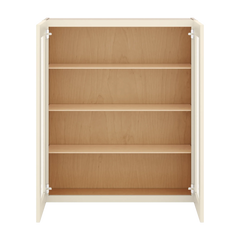 J&K Pearl Glazed H9 Wall Glass Cabinet - 36" W x 42" H (No Glass Insert)