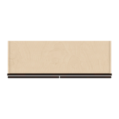 J&K Espresso K8 Wall Glass Cabinet - 36" W x 42" H (No Glass Insert)