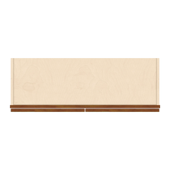 J&K Mocha Glazed K10 Wall Glass Cabinet - 36" W x 42" H (No Glass Insert)