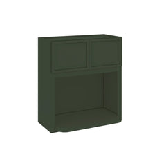 Modernform Cabinet Slim Sage Green 27" W X 30" H X 12" D Microwave w/Bottom Shelf