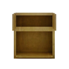 Modernform Cabinet Natural Shaker 27" W X 30" H X 12" D Microwave w/Bottom Shelf