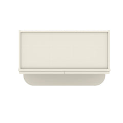 Modernform Cabinet Slim Dove White 27" W X 30" H X 12" D Microwave w/Bottom Shelf