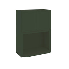 Modernform Cabinet Slim Sage Green 27" W X 36" H X 12" D Microwave w/Bottom Shelf