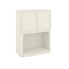 Modernform Cabinet Slim Dove White 27" W X 36" H X 12" D Microwave w/Bottom Shelf