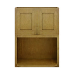Modernform Cabinet Natural Shaker 27" W X 36" H X 12" D Microwave w/Bottom Shelf