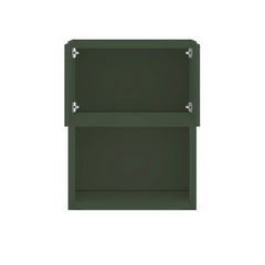 Modernform Cabinet Slim Sage Green 27" W X 36" H X 12" D Microwave w/Bottom Shelf