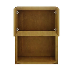 Modernform Cabinet Natural Shaker 27" W X 36" H X 12" D Microwave w/Bottom Shelf