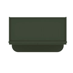 Modernform Cabinet Slim Sage Green 27" W X 36" H X 12" D Microwave w/Bottom Shelf