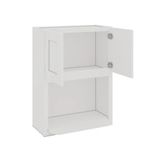 Modernform Cabinet White Shaker 27" W X 36" H X 12" D Microwave w/Bottom Shelf