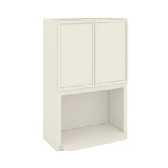 Modernform Cabinet Slim Dove White 27" W X 42" H X 12" D Microwave w/Bottom Shelf