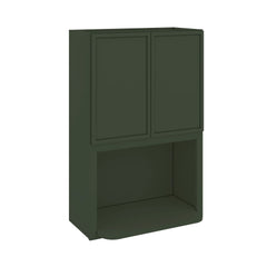 Modernform Cabinet Slim Sage Green 27" W X 42" H X 12" D Microwave w/Bottom Shelf