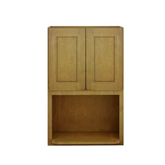 Modernform Cabinet Natural Shaker 27" W X 42" H X 12" D Microwave w/Bottom Shelf