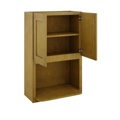 Modernform Cabinet Natural Shaker 27" W X 42" H X 12" D Microwave w/Bottom Shelf