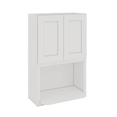 Modernform Cabinet White Shaker 27" W X 42" H X 12" D Microwave w/Bottom Shelf