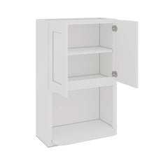 Modernform Cabinet White Shaker 27" W X 42" H X 12" D Microwave w/Bottom Shelf