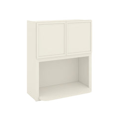 Modernform Cabinet Slim Dove White 30" W X 36" H X 12" D Microwave w/Bottom Shelf