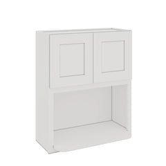 Modernform Cabinet White Shaker 30" W X 36" H X 12" D Microwave w/Bottom Shelf