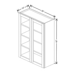 Wolf Classic York White Paint 30"W X 42"H Wall Prepped for Glass (Glass is NOT included)