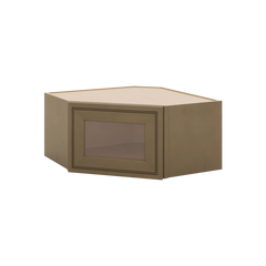 J&K Hazel H8 Wall Diagonal Glass Insert- 24" W x 12" H (No Glass Insert)