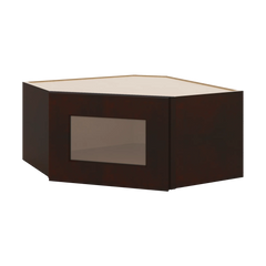 J&K Java Coffee S1 Wall Diagonal Glass Insert- 24" W x 12" H (No Glass Insert)