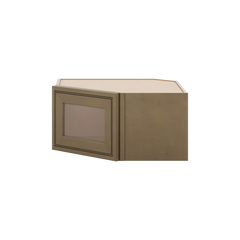 J&K Hazel H8 Wall Diagonal Glass Insert- 24" W x 12" H (No Glass Insert)