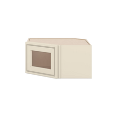 J&K Pearl Glazed H9 Wall Diagonal Glass Insert- 24" W x 12" H (No Glass Insert)