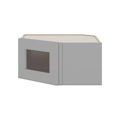 J&K Castle Grey S5 Wall Diagonal Glass Insert- 24" W x 12" H (No Glass Insert)
