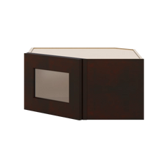 J&K Java Coffee S1 Wall Diagonal Glass Insert- 24" W x 12" H (No Glass Insert)