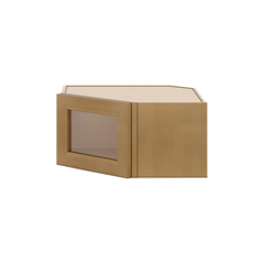J&K Butterscotch B8 Wall Diagonal Glass Insert- 24" W x 12" H (No Glass Insert)