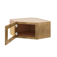 J&K Butterscotch B8 Wall Diagonal Glass Insert- 24" W x 12" H (No Glass Insert)