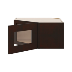 J&K Java Coffee S1 Wall Diagonal Glass Insert- 24" W x 12" H (No Glass Insert)