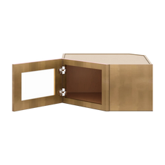 J&K Butterscotch B8 Wall Diagonal Glass Insert- 24" W x 12" H (No Glass Insert)