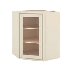 J&K Pearl Glazed H9 Wall Diagonal Glass Insert- 24" W x 30" H (No Glass Insert)