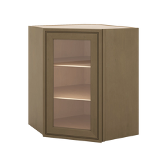 J&K Hazel H8 Wall Diagonal Glass Insert- 24" W x 30" H (No Glass Insert)