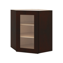 J&K Java Coffee S1 Wall Diagonal Glass Insert- 24" W x 30" H (No Glass Insert)