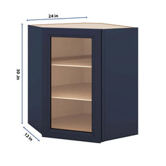 J&K Naval B7 Wall Diagonal Glass Insert- 24" W x 30" H (No Glass Insert)