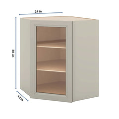 J&K Pebble B6 Wall Diagonal Glass Insert- 24" W x 30" H (No Glass Insert)